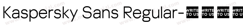 Kaspersky Sans Regular字体转换